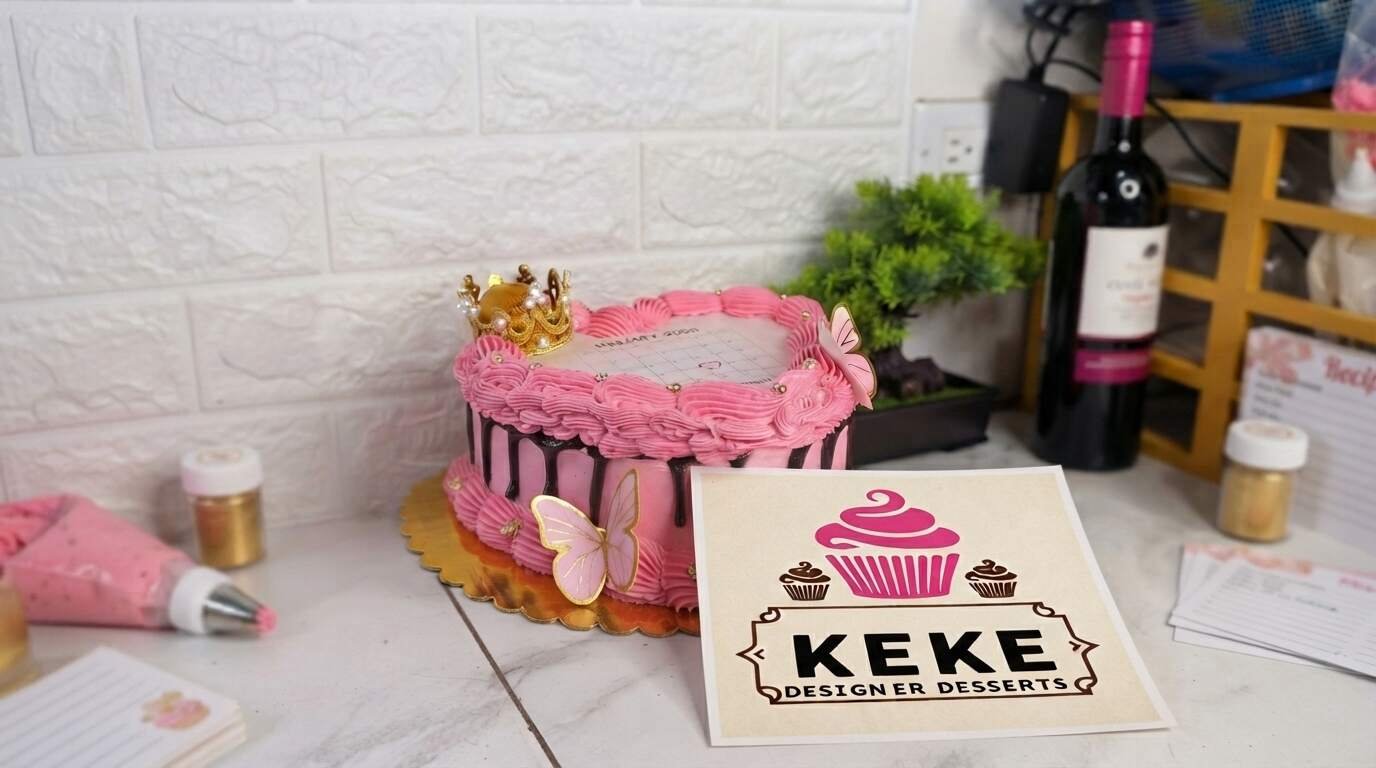 heart cake with logo (1)